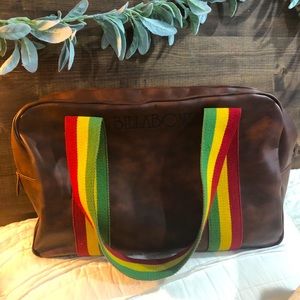 Billabong faux leather Rasta carryon/weekend bag